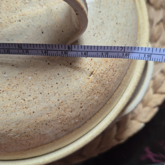Large Vtg  Earthwear Golden Brown Pottery Dish/Bowl W/Lid Heavyweight - Picture 2 of 11